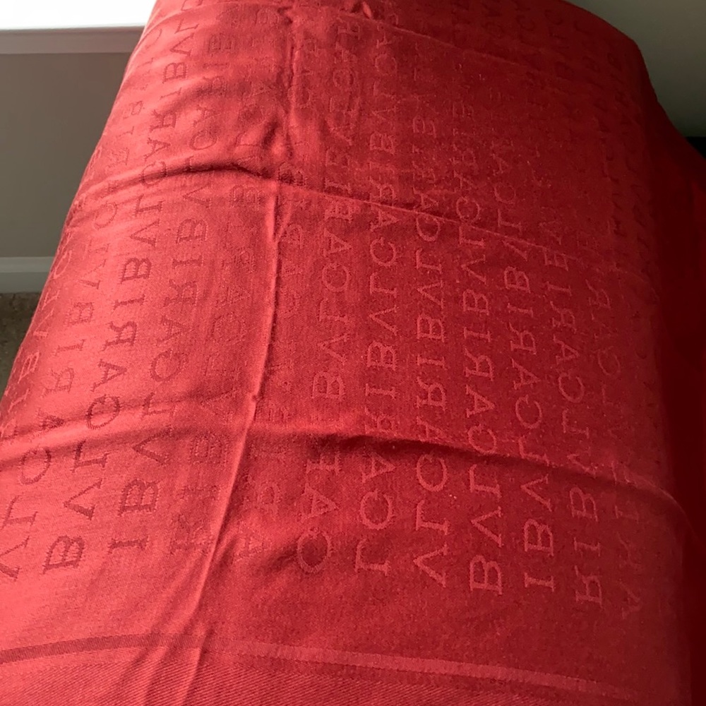 Bvlgari red scarve